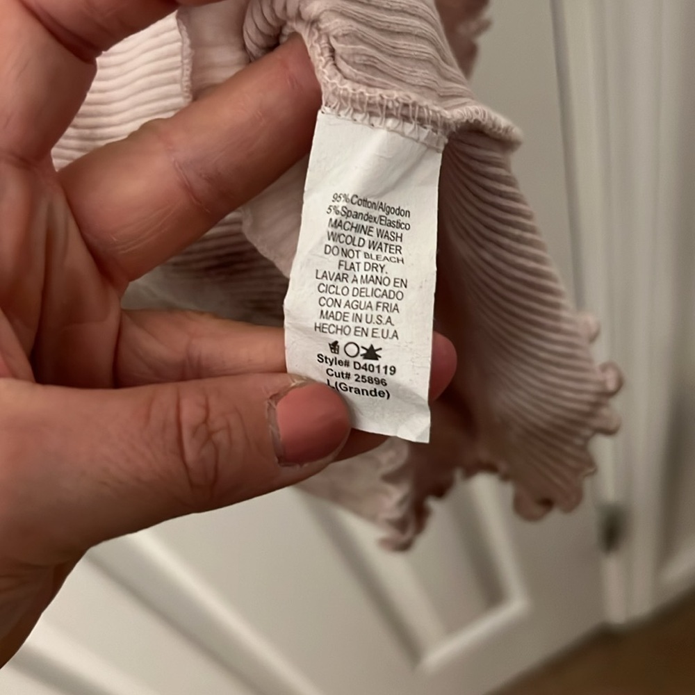 NWOT Final Touch Womens Small Tan Tie Dye Ribbed Dress - Picture 7 of 7